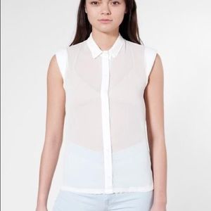 Small american apparel chiffon top